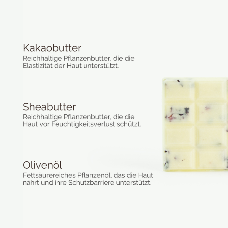 Übersicht natürlicher Inhaltsstoffe für die Badetafel Golden Argan und Velvet Rose von INUANA