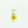Geöffneter INUANA Jelly Sun Stick LSF 50 mit sichtbarer gelb-transparenter Textur als innovative Kosmetik.