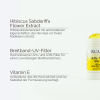 Wichtigste Inhaltsstoffe des INUANA Jelly Sun Stick LSF 50 für antioxidative Gesichtspflege und Breitbandschutz.