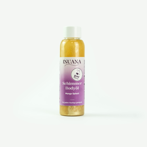 Schimmer Bodyöl Mango Splash von INUANA für strahlende Körperpflege und geschmeidige Haut